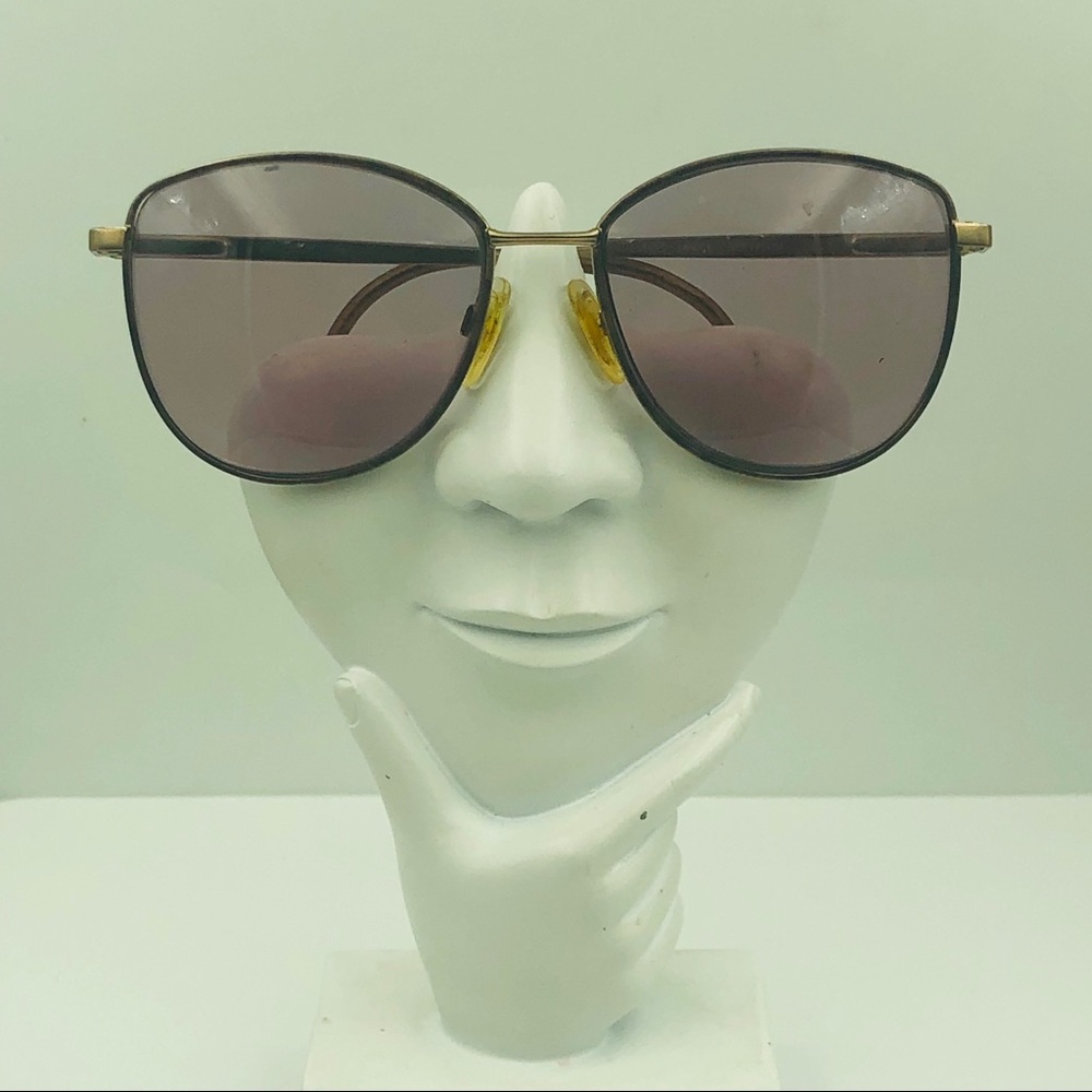 Luxottica Purple Gray Oval Sunglasses Frames